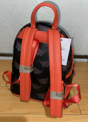Loungefly Cars Land Black And Orange Mini Backpack Disney  display picture 1