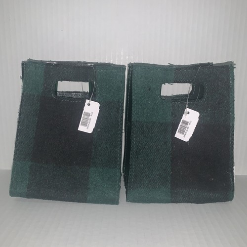 (2) NWT Bath & Body Works Holiday Evergreen Plaid Mini Gift bags *FREE US SHIP* - Picture 4 of 8