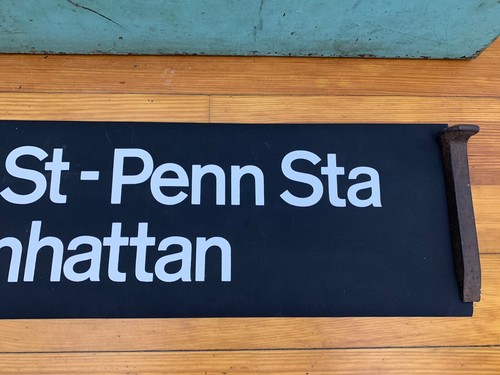 NY NYC SUBWAY ROLL SIGN 34 ST PENN STATION MANHATTAN LIRR NJ TRANSIT AMTRAK - Picture 5 of 6