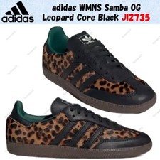 adidas WMNS Samba OG Leopard Core Black JI2735 Women's Size