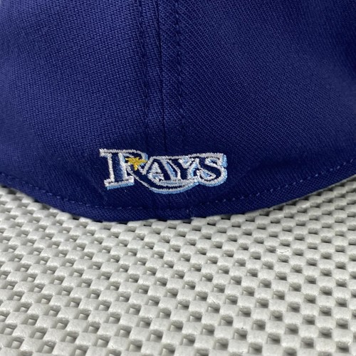 New Era Tampa Bay Rays Hat Mens Small Medium Blue Baseball Cap Logo Embroidered - Picture 6 of 9