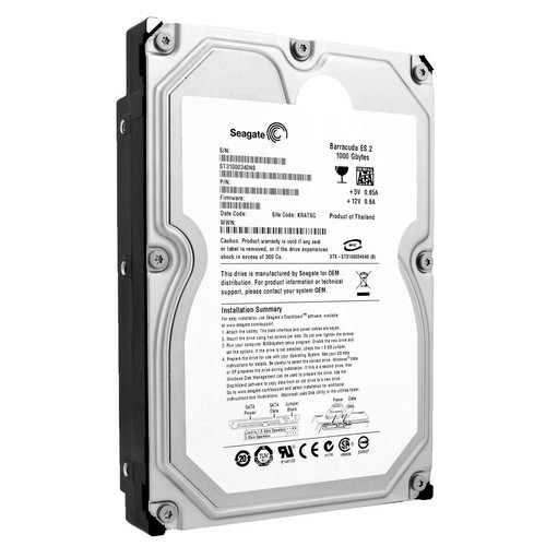 Disque Dur Seagate 1TB ST31000340NS ES.2 7200 RPM 32MB SATA II 3,5 " - Photo 2/5