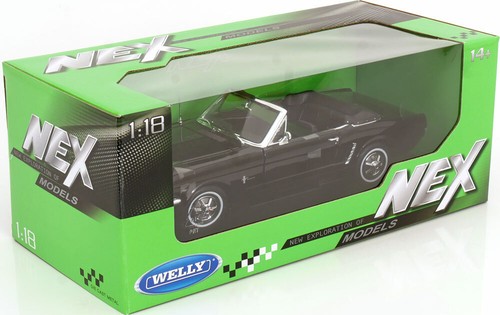 1:18 Welly Ford Mustang Convertible 1964 1/2 black - Bild 3 von 5