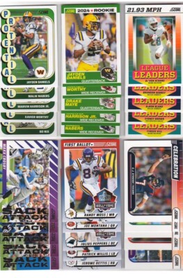 2024 Score Football Card Complete Master Set 500 Insert Base Rookie Daniels Nix!