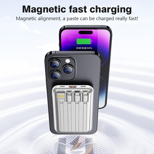 Magnetic Wireless Power Bank 20000mAh MagSafe Battery Pack for iPhone 15/13/12 - Picture 17 of 59