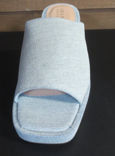 JOURNEE COLLECTION Women's Bessa Slip On Platform Sandals - LT DENIM - US 10 - Picture 3 of 7