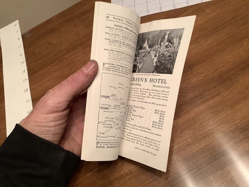 Vintage Original - 1912 Class A Hotels points about Philadelphia & NY, GREEN'S - Picture 4 of 7
