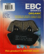 EBC 2000-2007 FLTR Road Glide Harley Davidson BRAKE PADS FA400 ORGANIC FA400