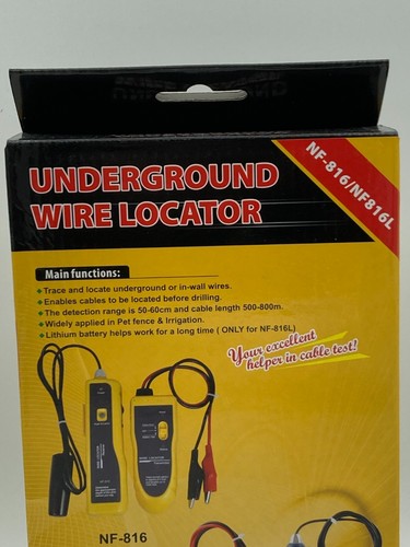 Underground In Wall Wire Locator NF-816 Cable Detection Wiring LineFinder W Case - Picture 3 of 16