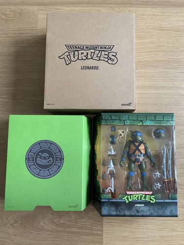 Super 7 Teenage Mutant Ninja Turtles TMNT Leonardo Figure MIB Brand New!!