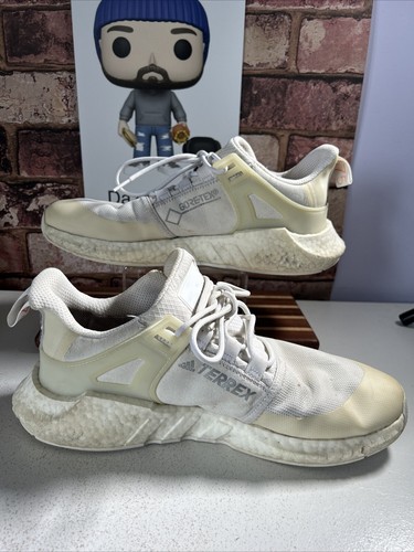 Mens White Adidas Terrex Gore-tex 375 Trainers Shoe Size Uk 9.5 Us 10 Eu 44