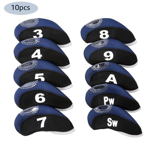 10pcs Neoprene Golf Club Iron Head Cover For Titleist Callaway Ping Taylormade - Picture 13 of 15