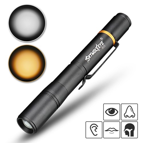 Handheld LED Flashlight Mini Light Penlight Pocket Portable Pen Torch Lamp - Picture 1 of 9