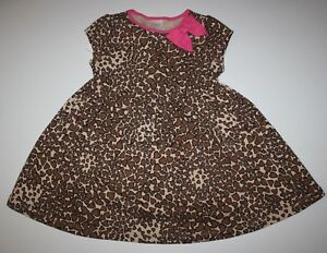 NEW-Gymboree-Outlet-Tan-Brown-Heart-Print-Print-Short-Sleeve-Dress-NWT-3T-4T-5T