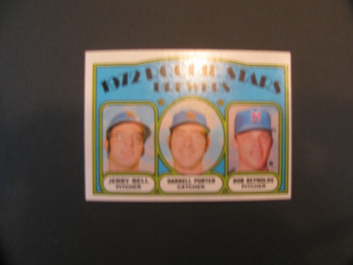 1972 Topps Rookie Stars Brewers #162 Bell, Porter, Reynolds EX-MT  - Imagen 2 de 3