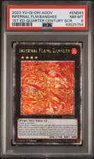 2023 YU-GI-OH! AGOV-AGE OF OVERLORD #EN043 INFERNAL FLAME BANSHEE PSA 8