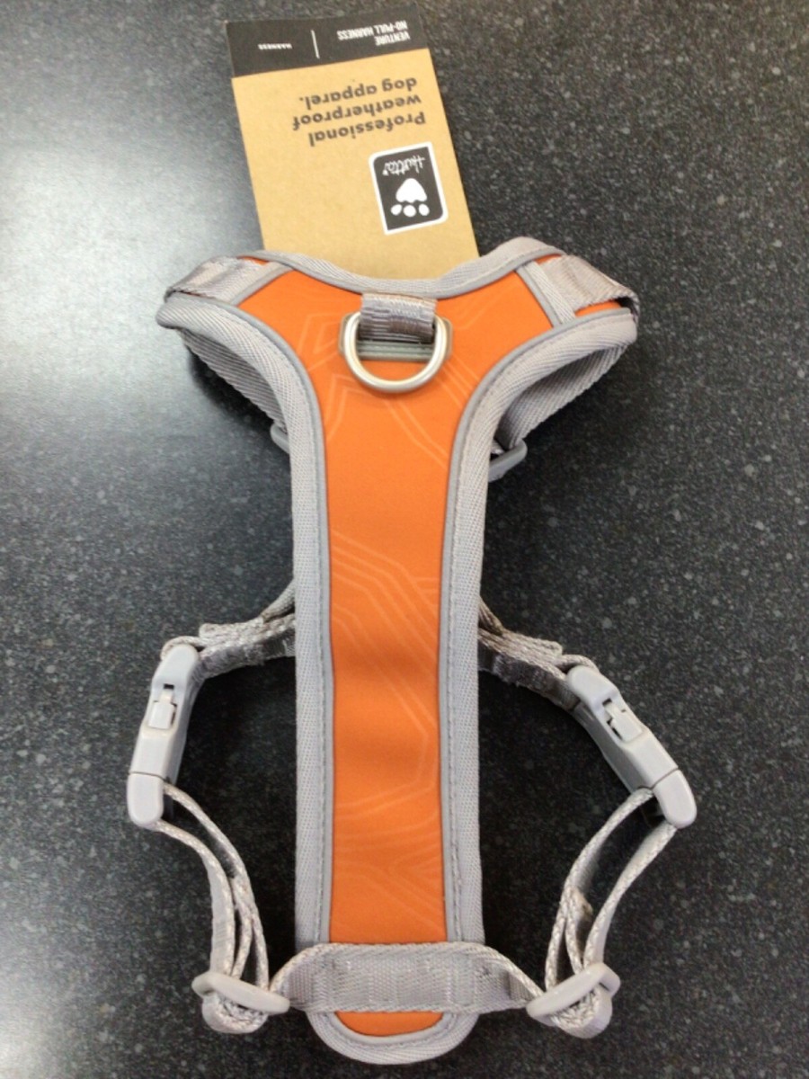 Hurtta Buckthorn Venture No Pull Dog Harness Orange/Silver Size 16-18” New