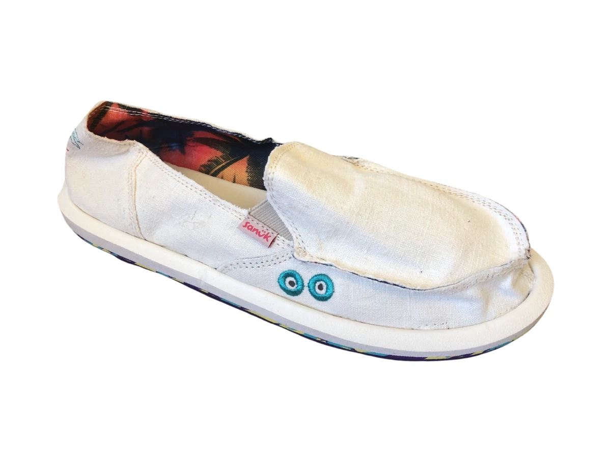 Sanuk Donna Rad Resort Sidewalk Surfer - Ivory - 1126774 Women's Slip On  Shoes