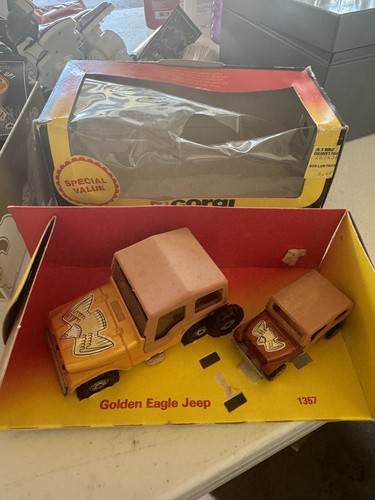 A61 1:36 1:64 CORGI TOYS 1357 2X GOLDEN EAGLE JEEP KWIKSTIK MIB PROMO RARE! - Picture 1 of 8