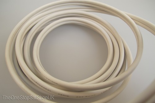 50m of 2.5mm 322 Strand White HiFi, Home Cinema, Car Loud Speaker Cable - Picture 2 of 12