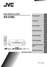 JVC XV-C5SL DVD Player Owners Instruction Manual Reprint