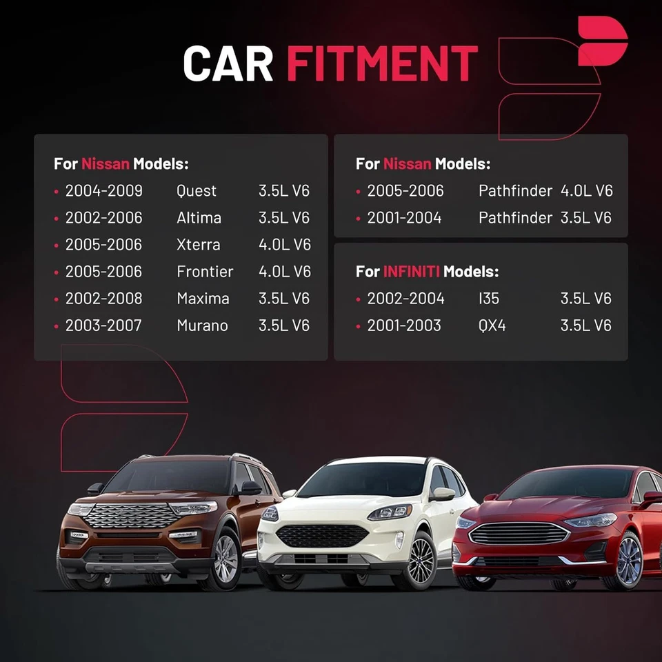 Paquete de 6 bobinas de encendido y bujías de iridio para Nissan Frontier 2005-2019 4,0 L  Foto 3 de 4