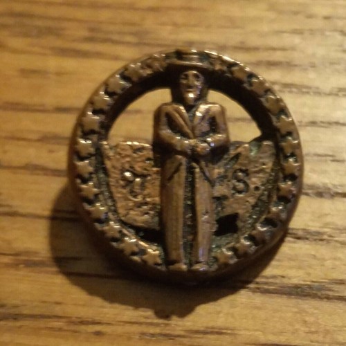 WW2 WW1 Patriótico TÍO SAM Ropa Botón Plástico PATRIÓTICO Hogar Frente - Imagen 1 de 2