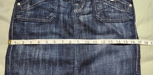 Rock & Republic Denim Skirt Blue Size 25 - Picture 16 of 23
