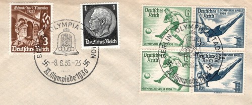 Sellos de Alemania Juegos Olímpicos / Sobre - Berlín 8.8.1938 - #SA24 - Imagen 2 de 3