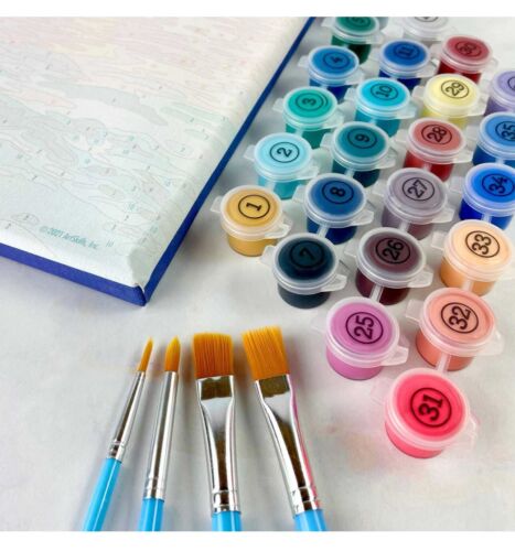 ArtSkills 12" x 16" Paint by Number Art Kit nuovo con etichetta - Cabana - Foto 5 di 10