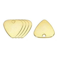 Guitar Picks 1.8mm Metal Gold Tone for Guitar Pack of 5