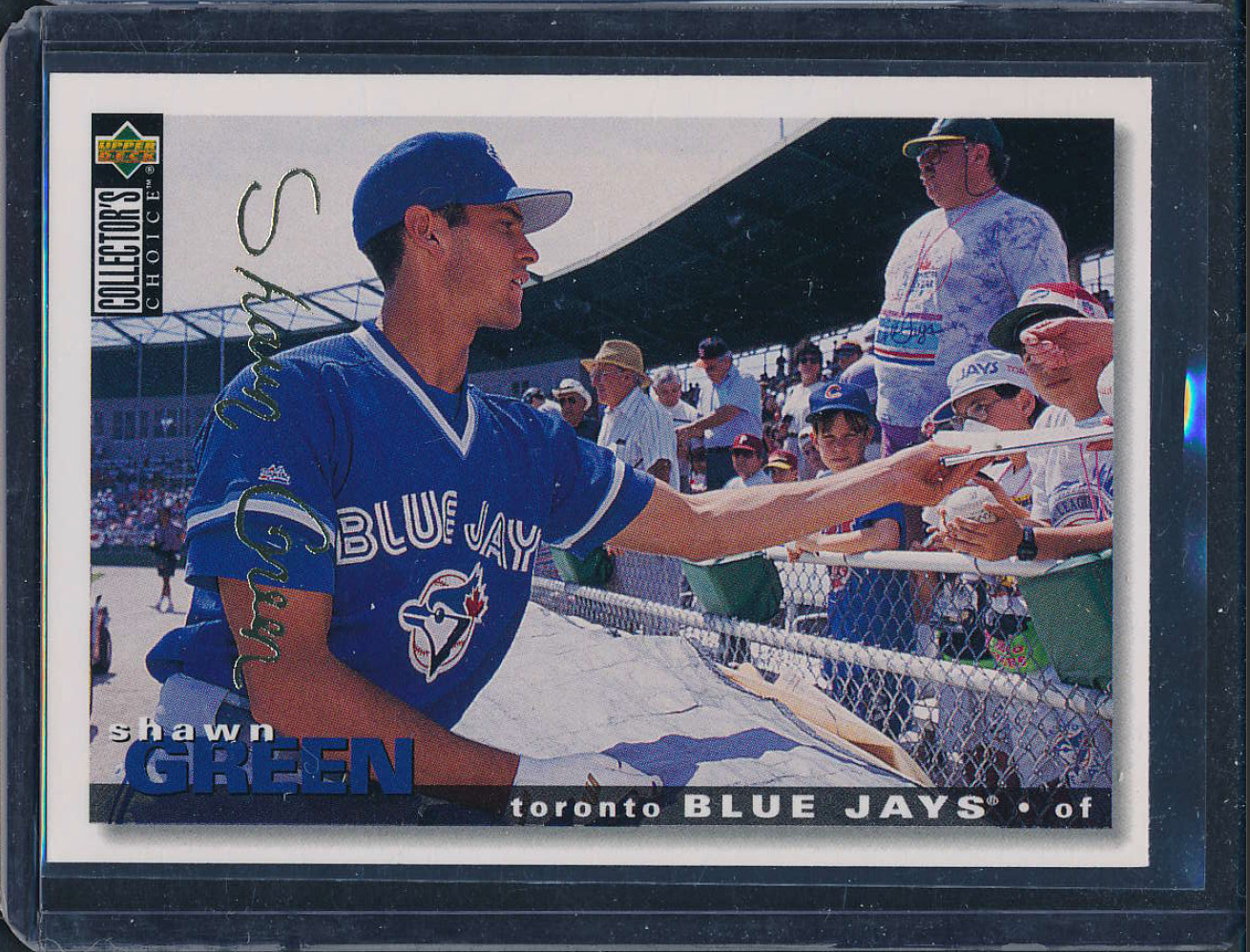 1995 Upper Deck Collector's Choice Shawn Green Gold Signature #144