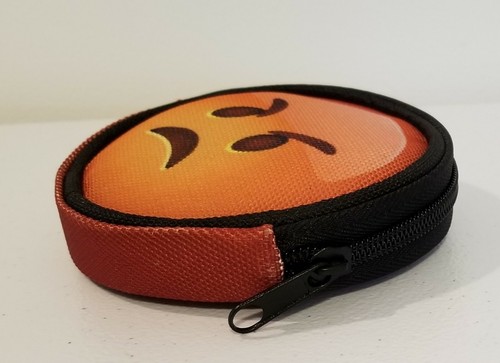 EMOJI ROUND COIN PURSE HAPPY SUNGLASSES LAUGH HEART HAPPY WINK - Picture 4 of 16