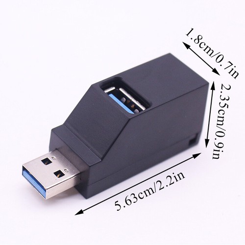 USB 3.0 Hub 3Ports Mini Splitter High Speed Data Transfer For PC Laptop Macboo о - Picture 2 of 20