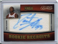 Dante Cunningham Rookie Auto 17/25 Portland Trailblazers 2010 #142