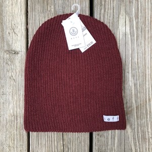 maroon neff beanie