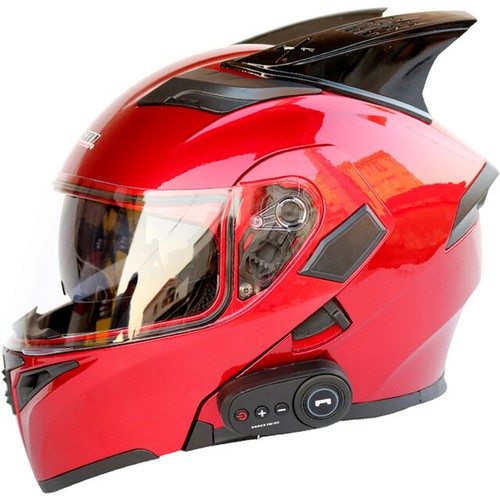 Motorcycle Bluetooth Helmet Modular Road Racing Helmets Good Sound Long Battery - Picture 7 of 10