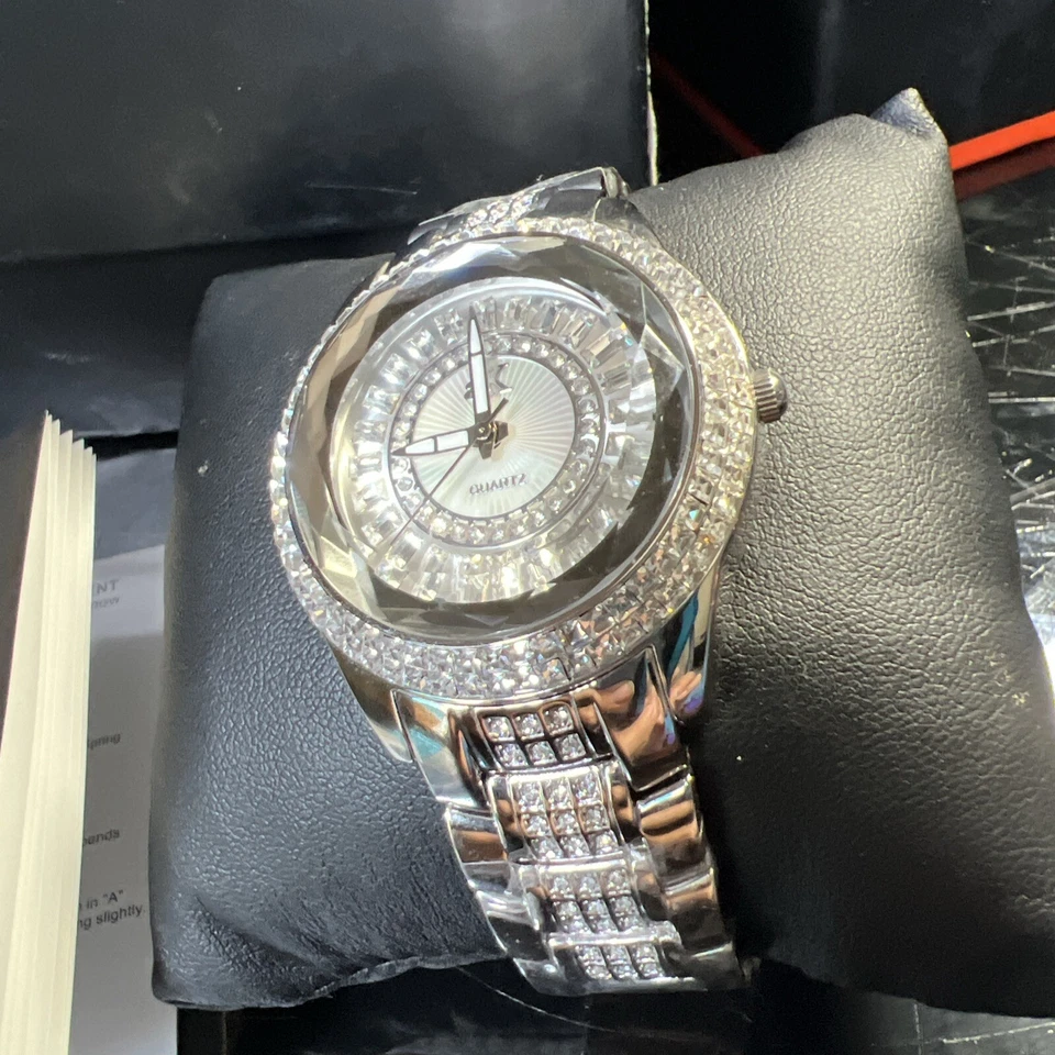 Adee Kaye男士腕表Ak22 L/C水晶镜头手表 — 第 2/4 张图片