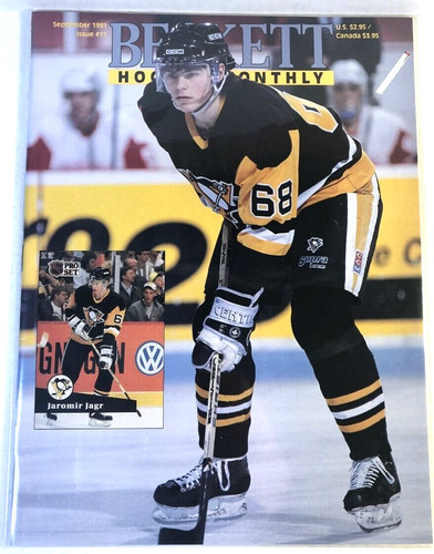 BECKETT HOCKEY MAGAZINE Issue #11 September 1991 Jaromir Jagr Free Shipping