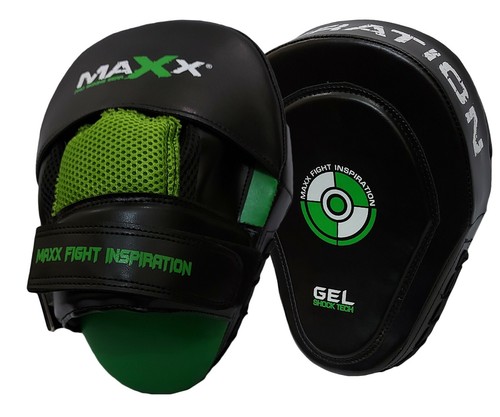 Maxx Inspire Curved Focus Pads with adjustable strap Boxing Punch Bag pad Glove - Picture 4 of 66