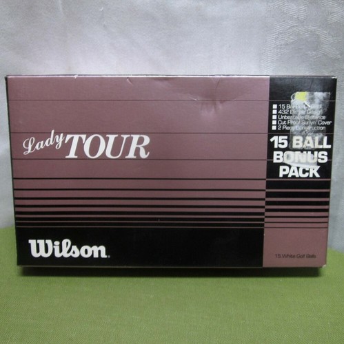 WILSON Lady Tour box Surlyn distance 15 set of fifteen golf balls NWT - Picture 1 of 3