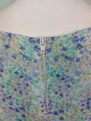 Abito smanicato vintage Laura Ashley floreale plissettato 12 midi - Foto 7 di 10