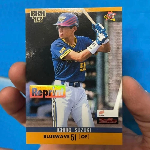 BBM 93 Ichiro Suzuki Orix Blue Wave Rookie Card Reprint Insert 1993 Rare From JP