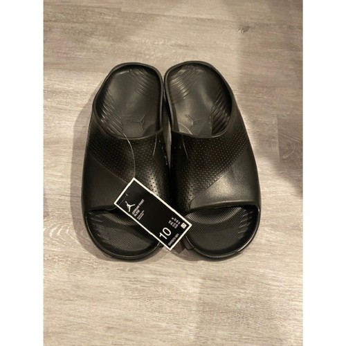 Neu Herren Air Jordan Post Slide TRIPLE SCHWARZ Sandalen Größe 10 Dusche Schuhe Nike - Bild 1 von 6