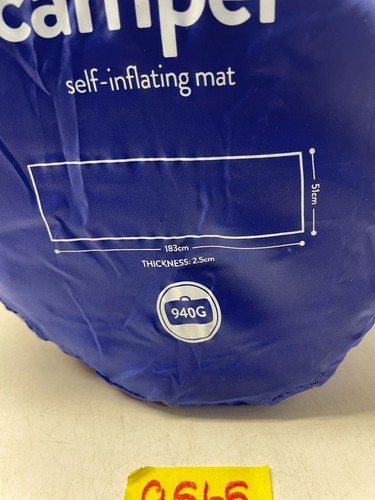 Eurohike Camper Mat Single Self Inflating Camping Hiking Blue Carry Bag #9565 - Picture 4 of 9