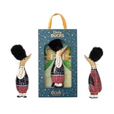 DCUK Natural Wooden Scottish Guard Gift Boxed Dinky Duck Novelty Gifts for Men