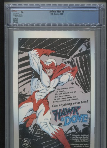 Animal Man #1 (1988) CGC 9.6 [WHITE] Grant MORRISON - Picture 4 of 8