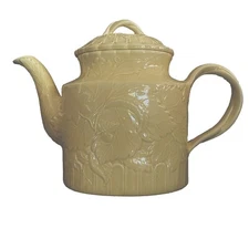 Vintage The Haldon Group Embossed Leaf Pitcher  W/ Vine Handle  1988  7.25” Tall