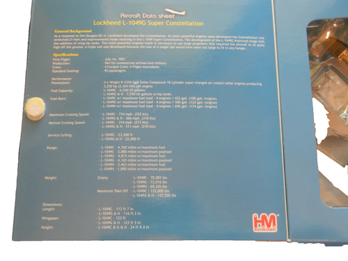 Hobby Master 1:200 USAF Lockheed L-1049G Super Constellation EC-121R  HL9017 - Picture 4 of 5