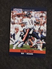 1990 Pro Set #458 Mike Tomczak Chicago Bears Football Card